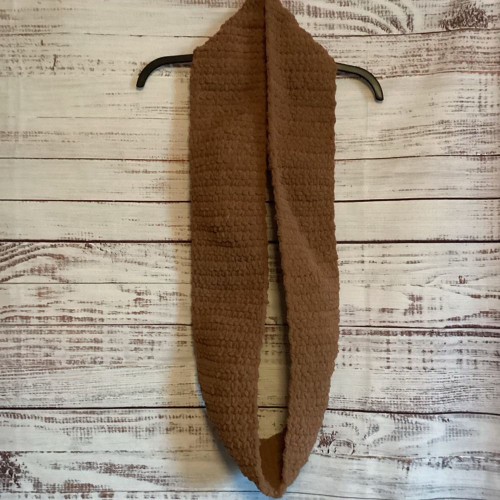 Cozy Brown Knit Scarf